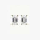 Emerald Studs - Martini Setting