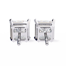 3 ct Princess studs - 4 prong setting