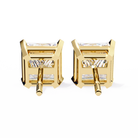 3 ct Princess studs - 4 prong setting