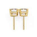 2 cts Emerald studs - Basket Setting