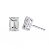Emerald studs - Basket Setting