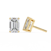 Emerald studs - Basket Setting