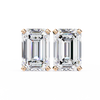 2 cts Emerald studs - Basket Setting