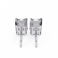 2 cts Emerald studs - Basket Setting
