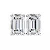 2 cts Emerald studs - Basket Setting