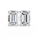 2 cts Emerald studs - Basket Setting