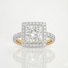 Princess Halo Ring - 0.5ct