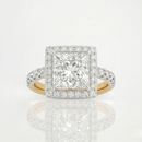 Princess Halo Ring - 2ct