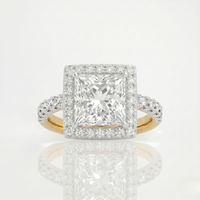 Princess Halo Ring - 2ct