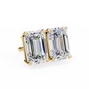 2 cts Emerald studs - Basket Setting