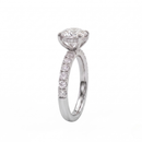 The Clara Crest Ring - Round 2ct