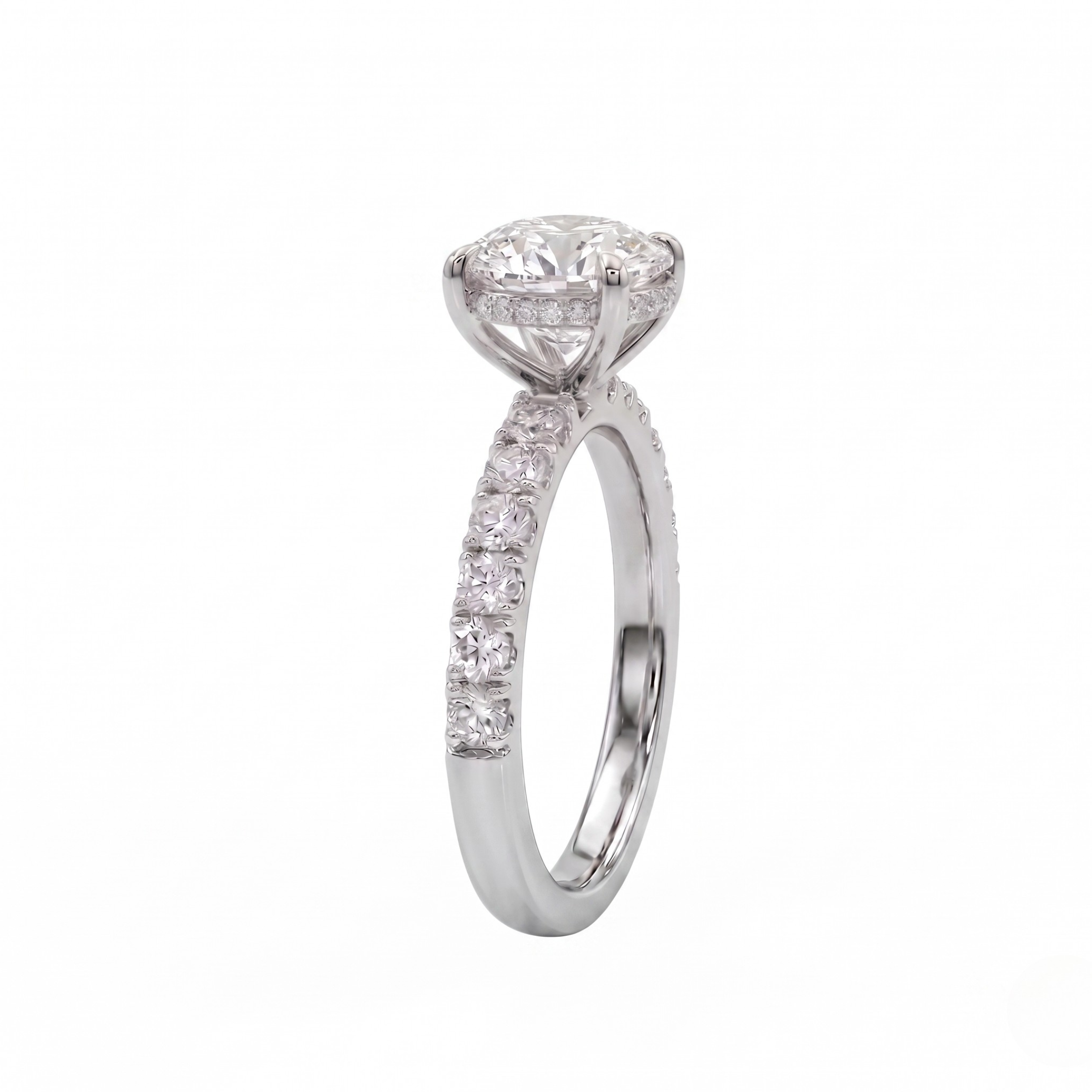 The Clara Crest Ring - Round 2ct