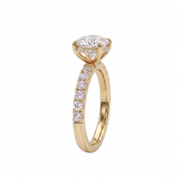 The Clara Crest Ring - Round 2ct