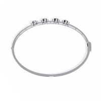 4-Stone Elegance Bangle