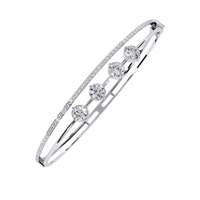 4-Stone Elegance Bangle
