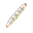 4-Stone Elegance Bangle