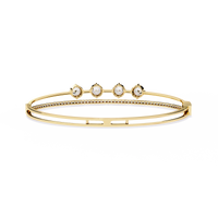 4-Stone Elegance Bangle
