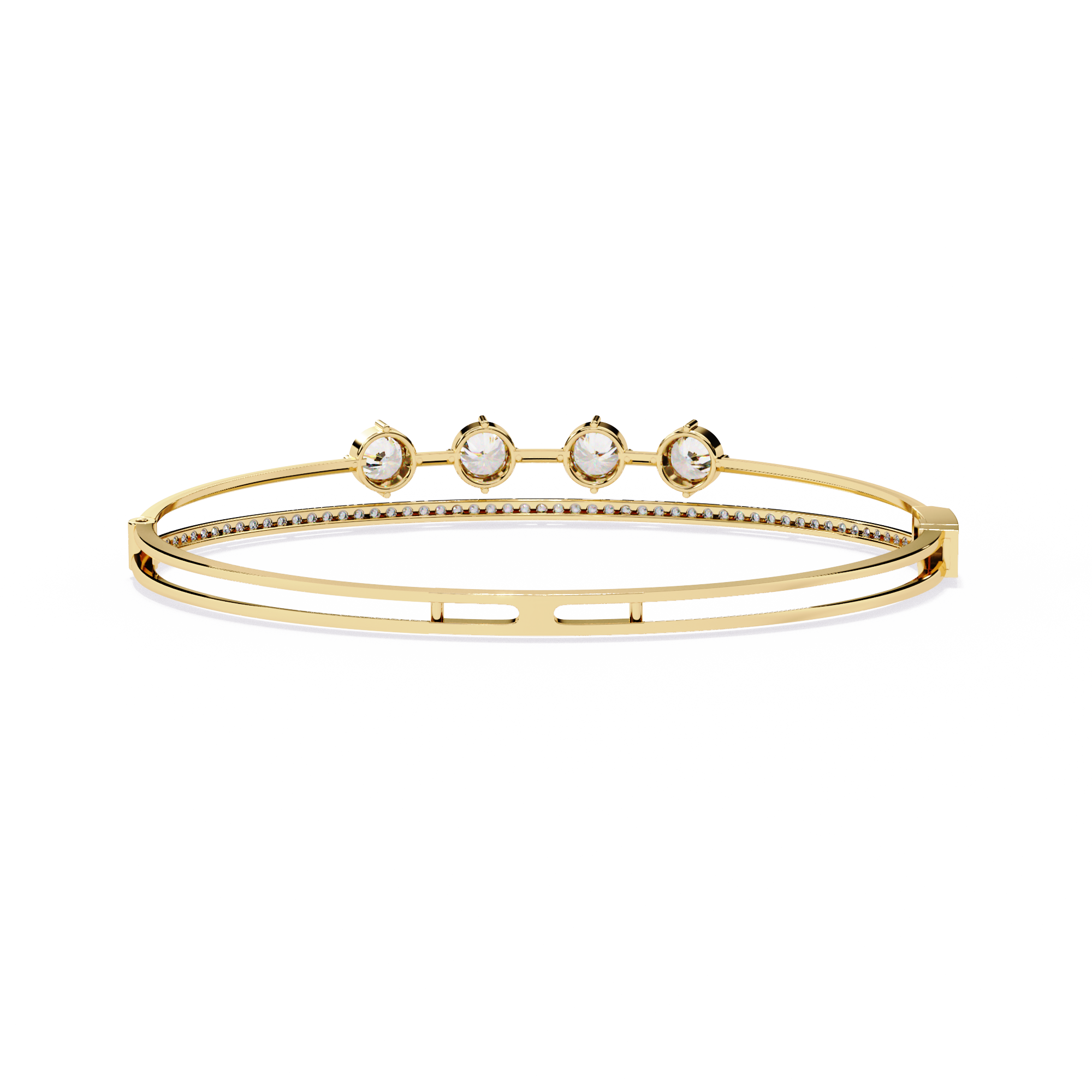 4-Stone Elegance Bangle