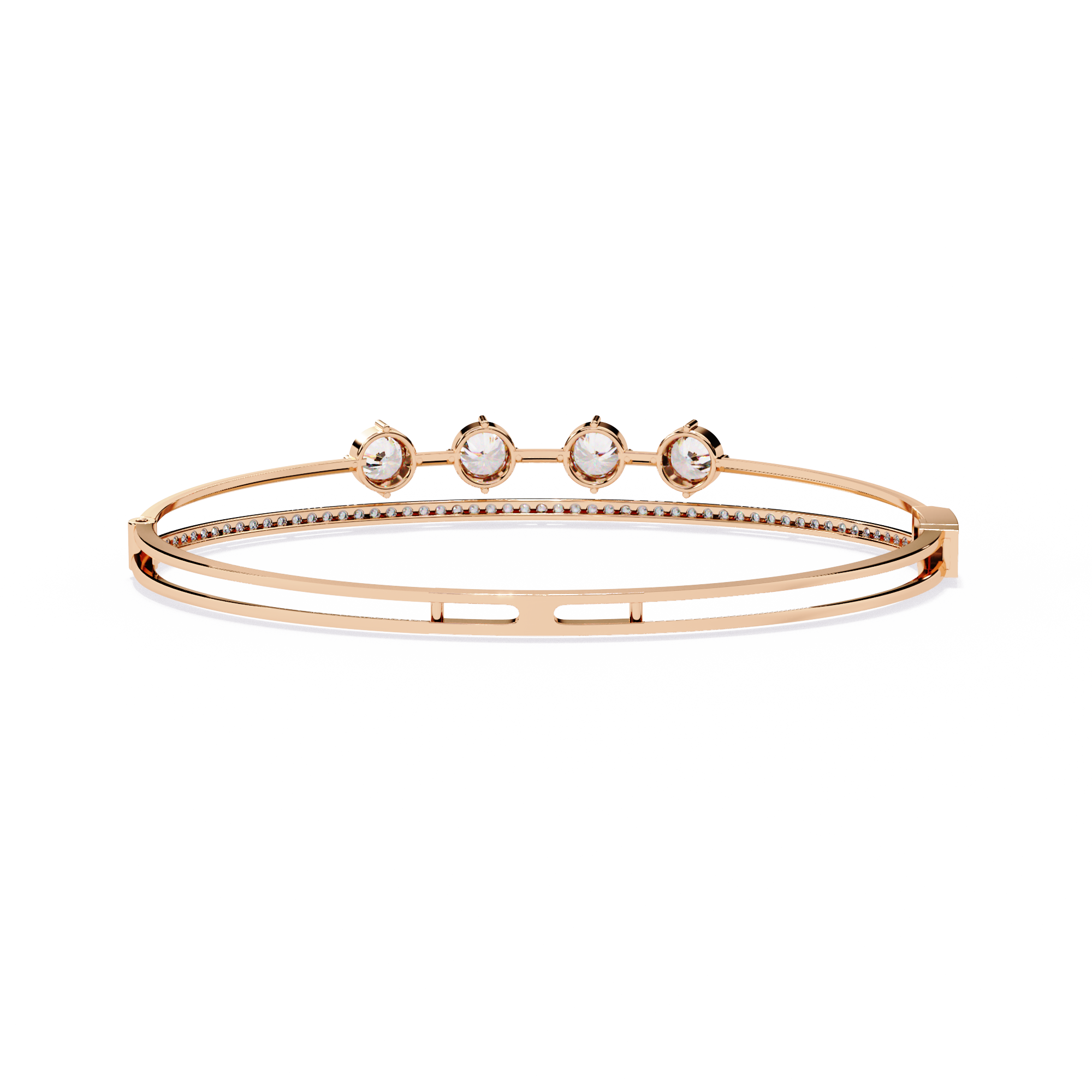 4-Stone Elegance Bangle