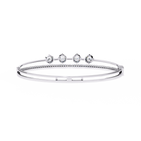 4-Stone Elegance Bangle