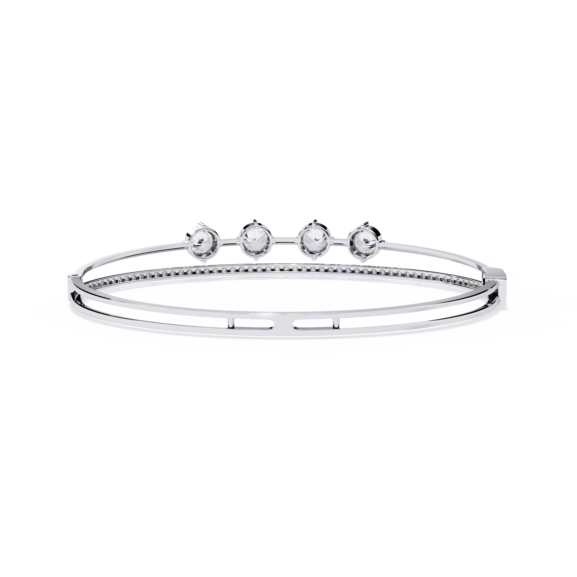 4-Stone Elegance Bangle