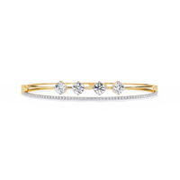 4-Stone Elegance Bangle
