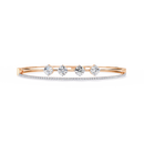 4-Stone Elegance Bangle