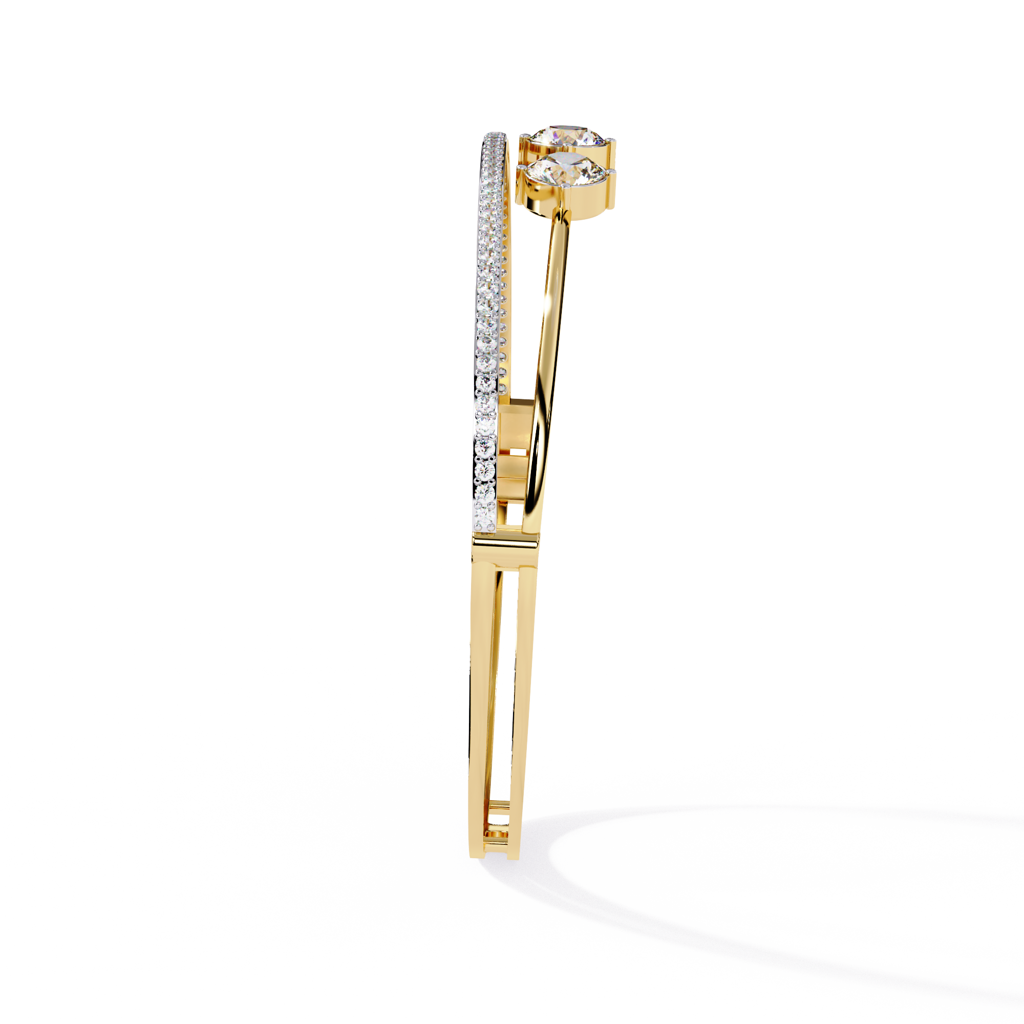 4-Stone Elegance Bangle