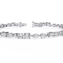 Lustre Line Bracelet - 15 pt fancy shapes