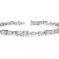 Lustre Line Bracelet - 15 pt fancy shapes