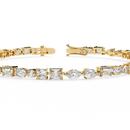 Lustre Line Bracelet - 15 pt fancy shapes