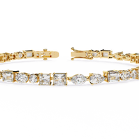 Lustre Line Bracelet - 15 pt fancy shapes
