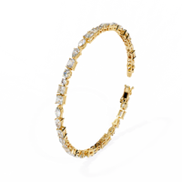 Lustre Line Bracelet - 15 pt fancy shapes