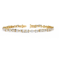 Lustre Line Bracelet - 15 pt fancy shapes