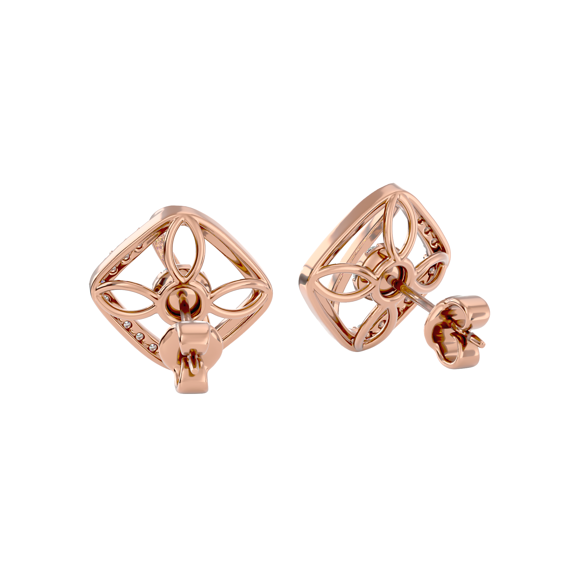 Square Bloom Earrings