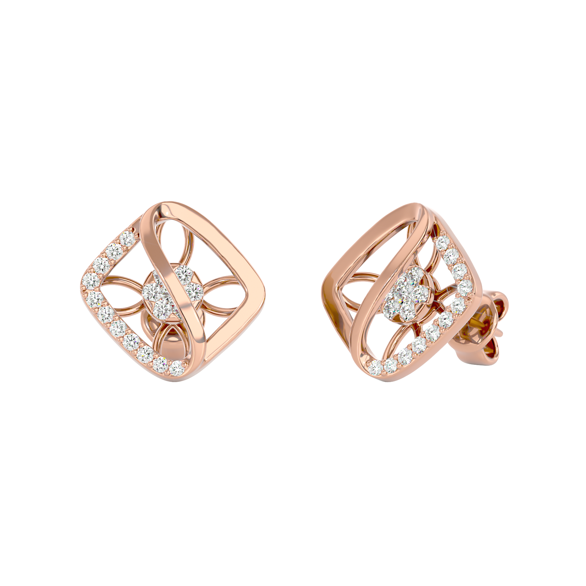 Square Bloom Earrings