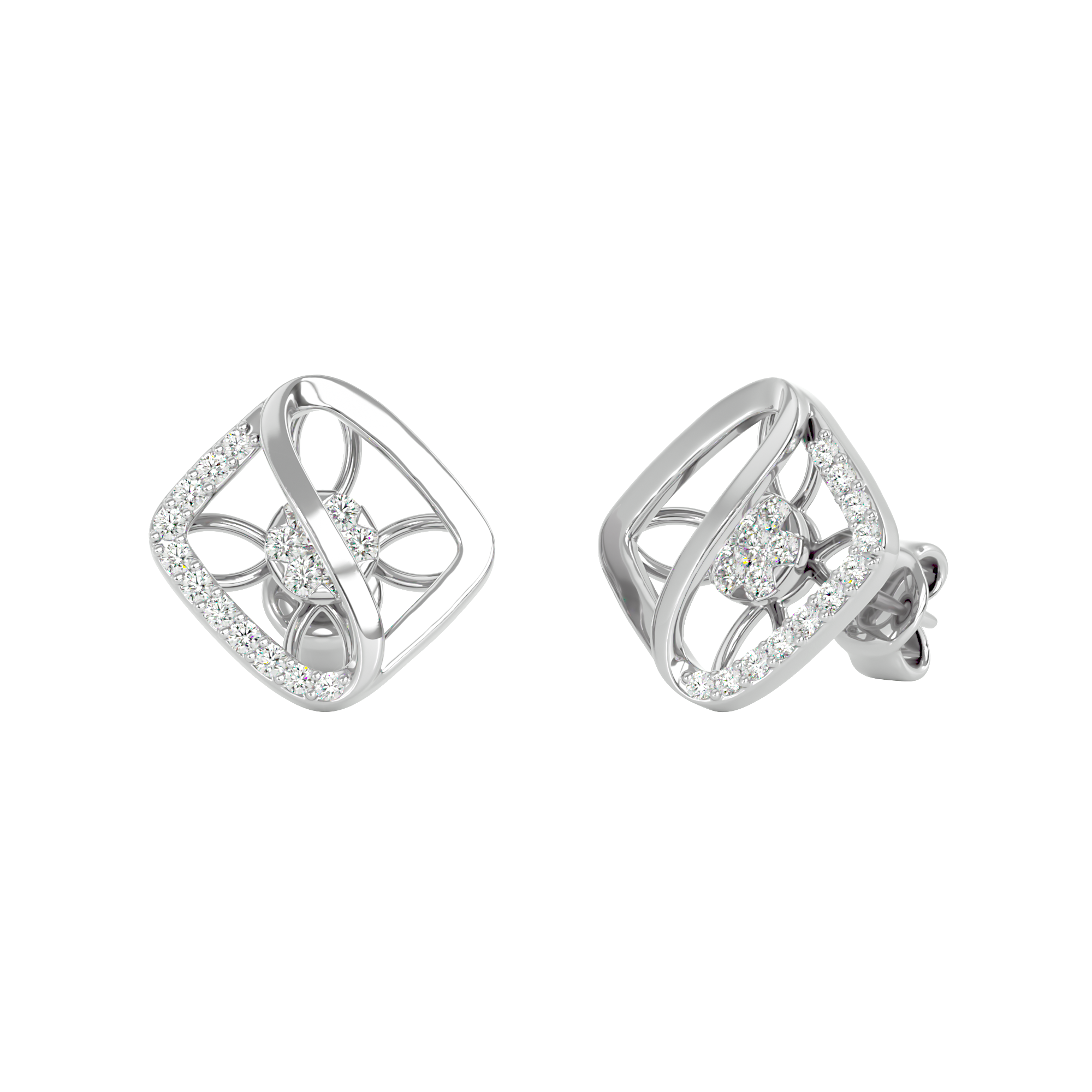 Square Bloom Earrings