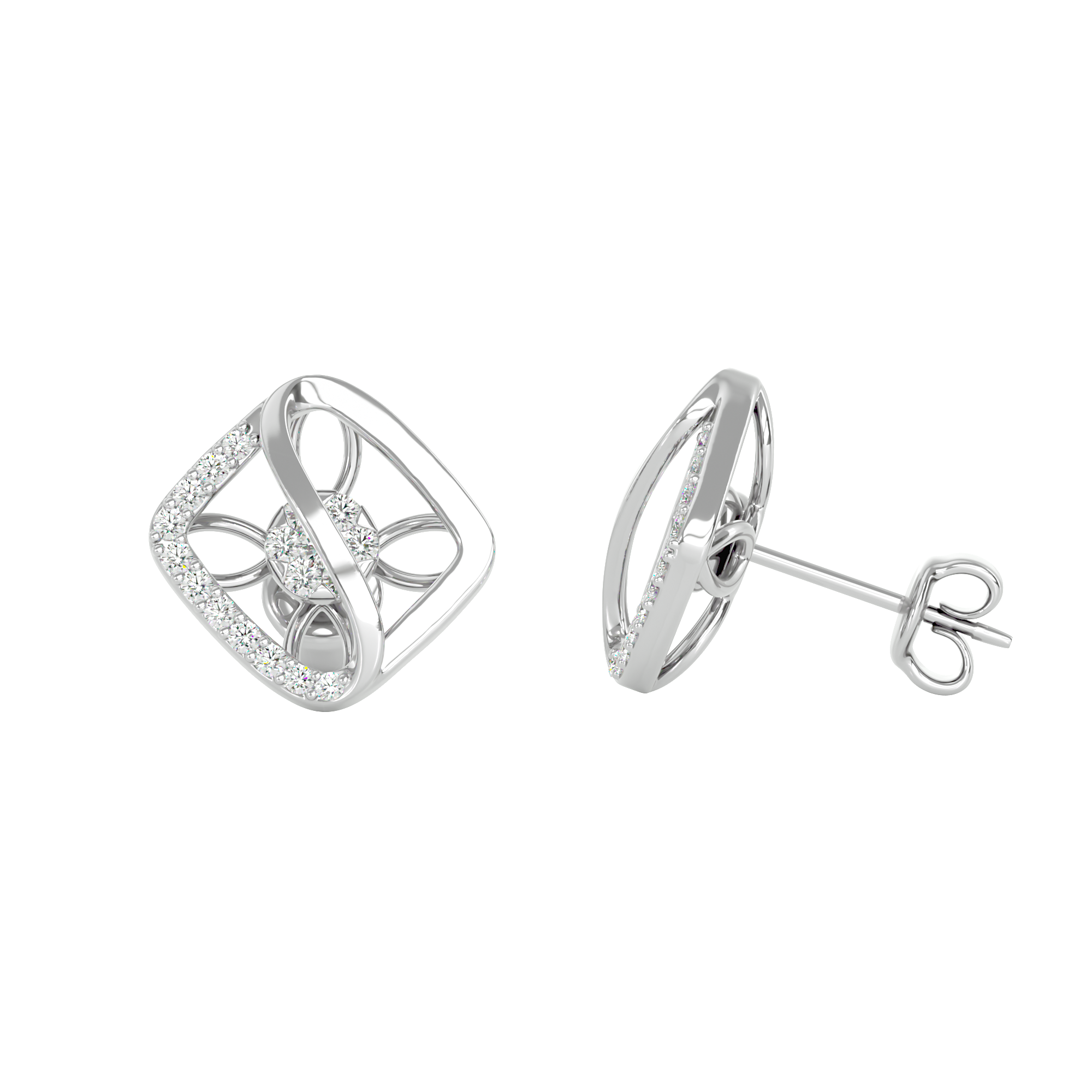 Square Bloom Earrings