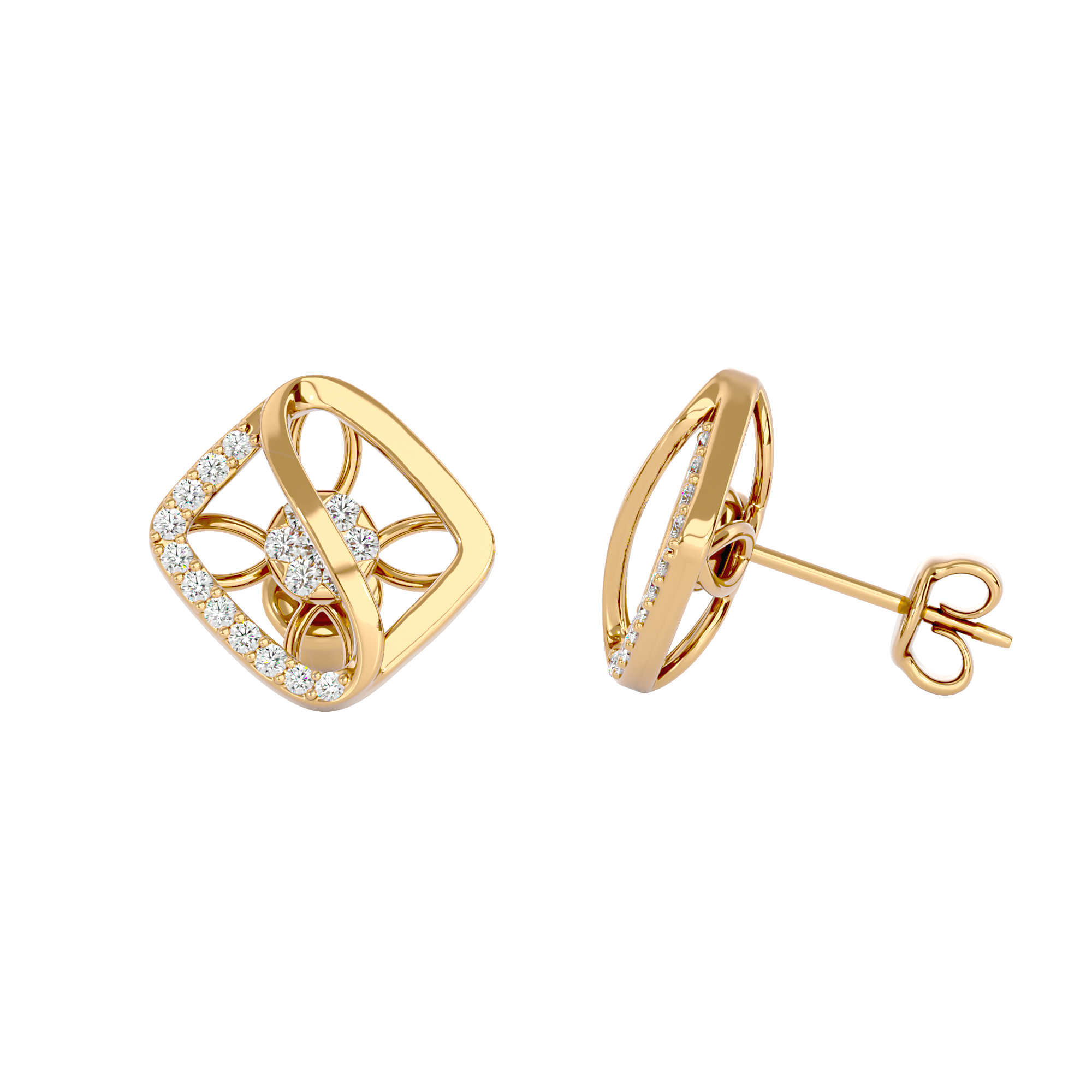 Square Bloom Earrings