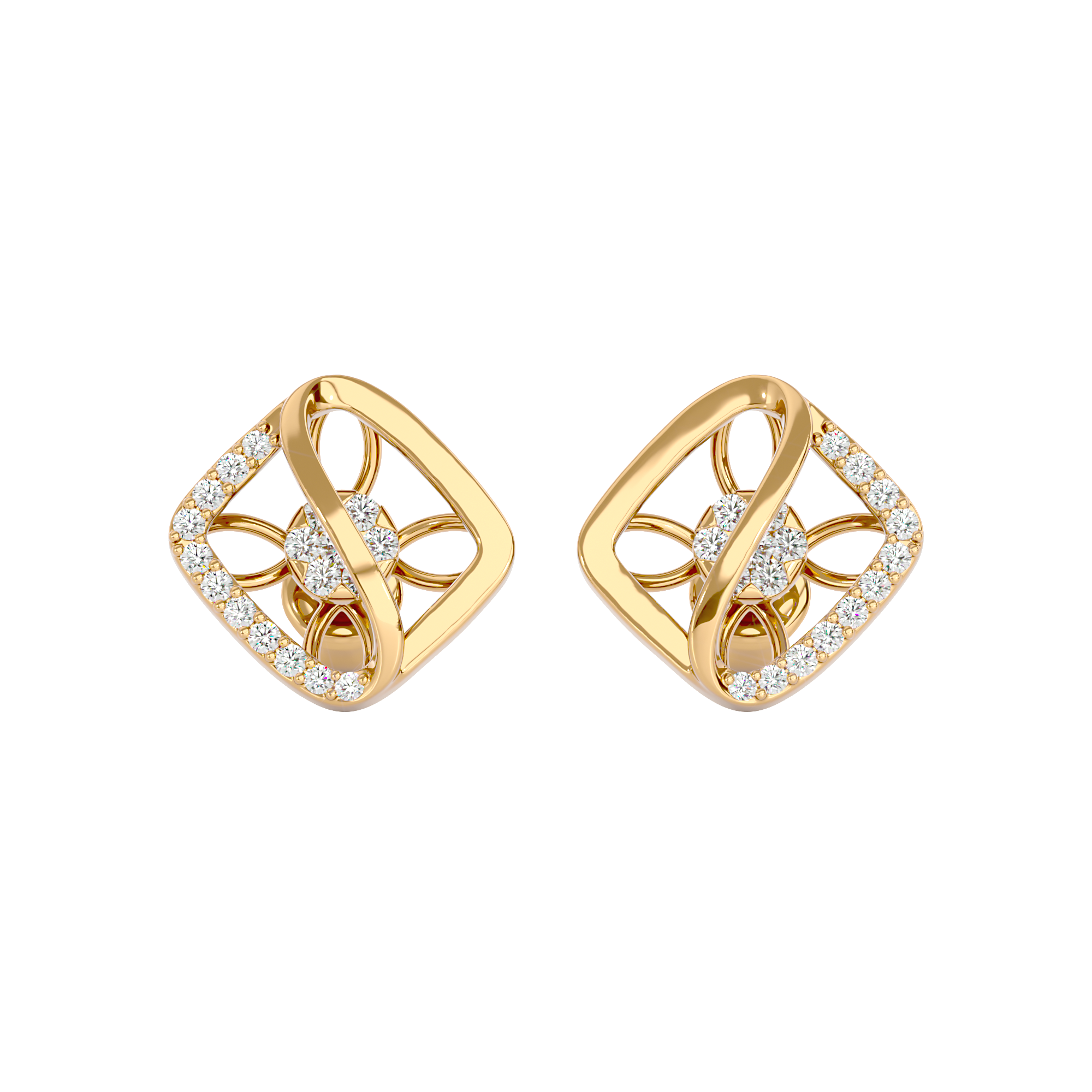 Square Bloom Earrings