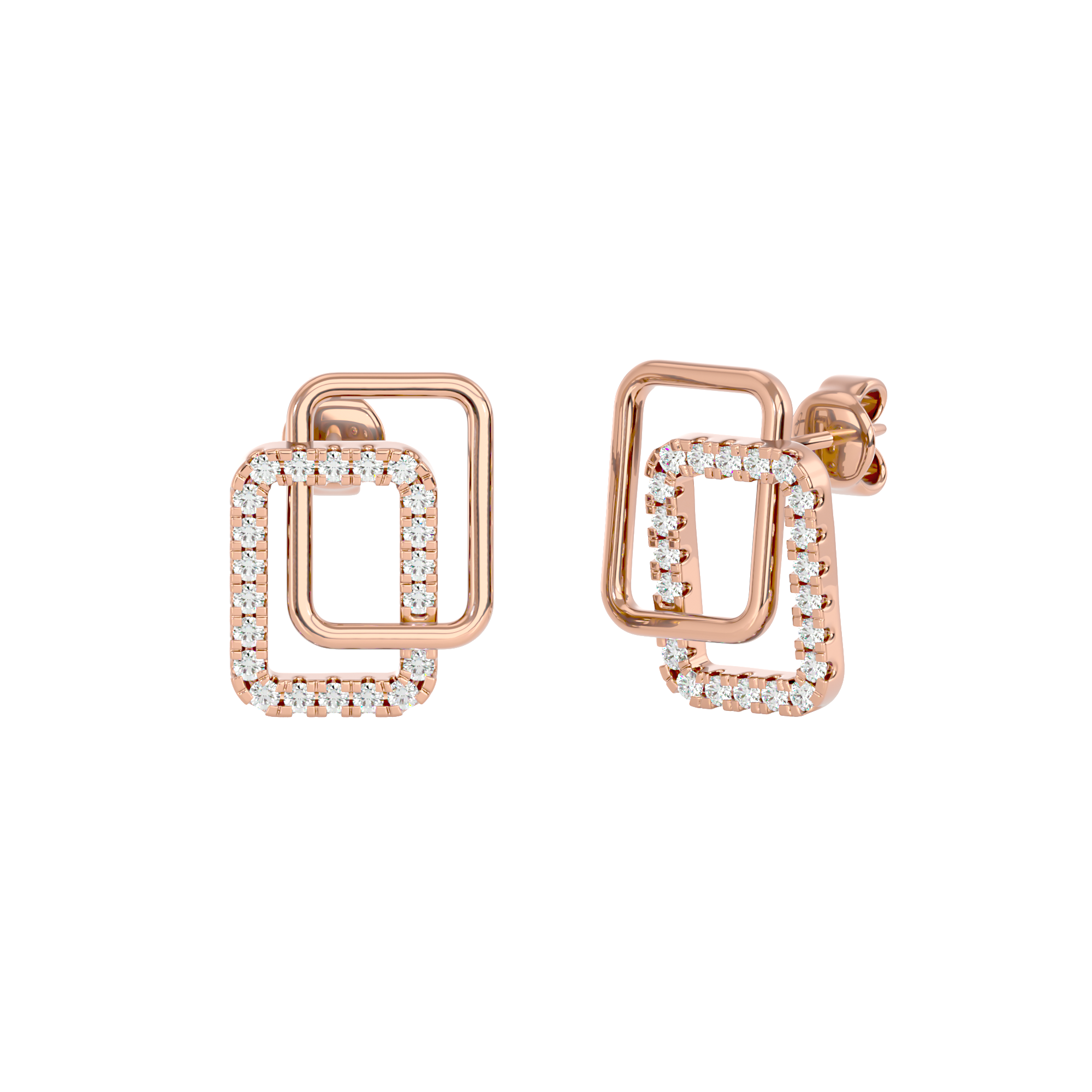 Dual Square Earrings
