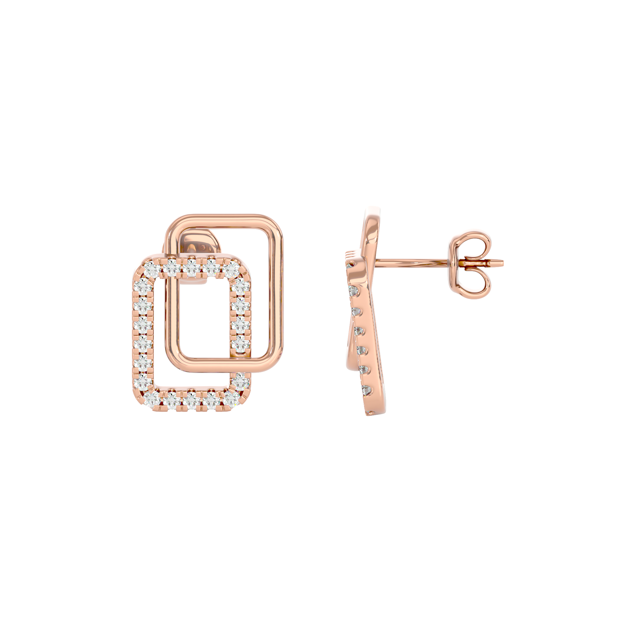 Dual Square Earrings