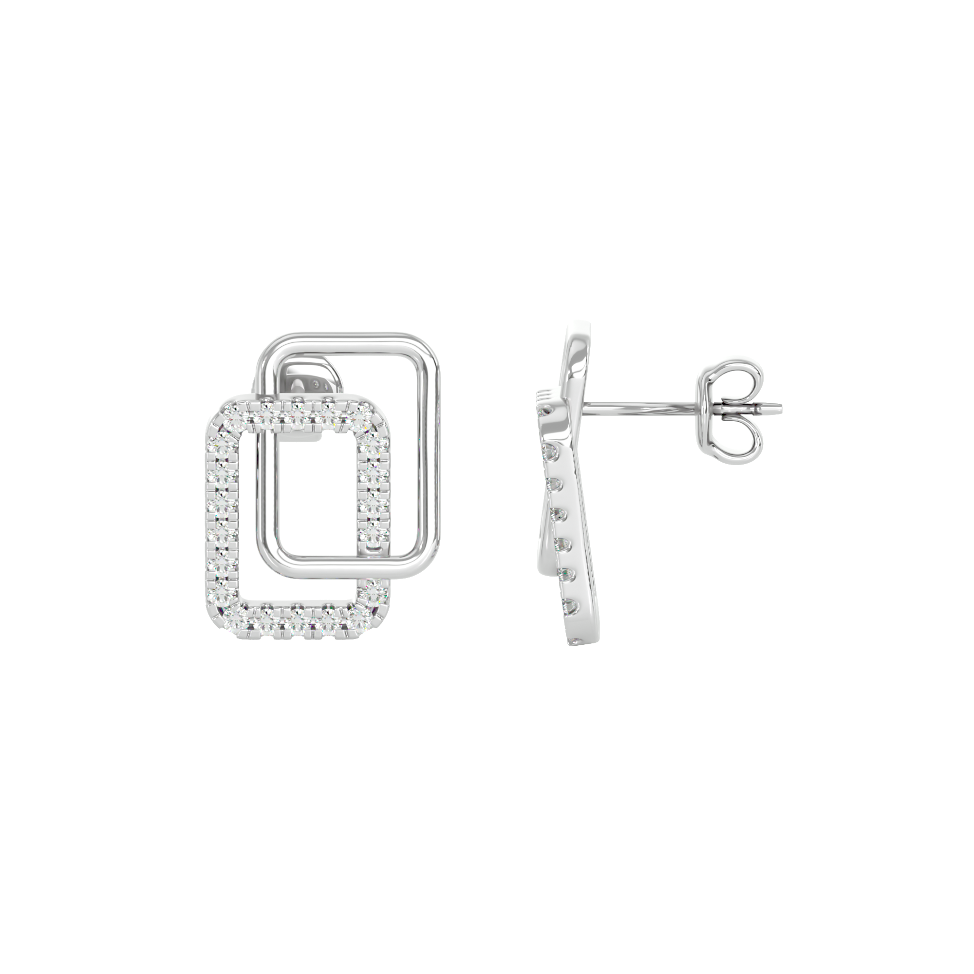 Dual Square Earrings