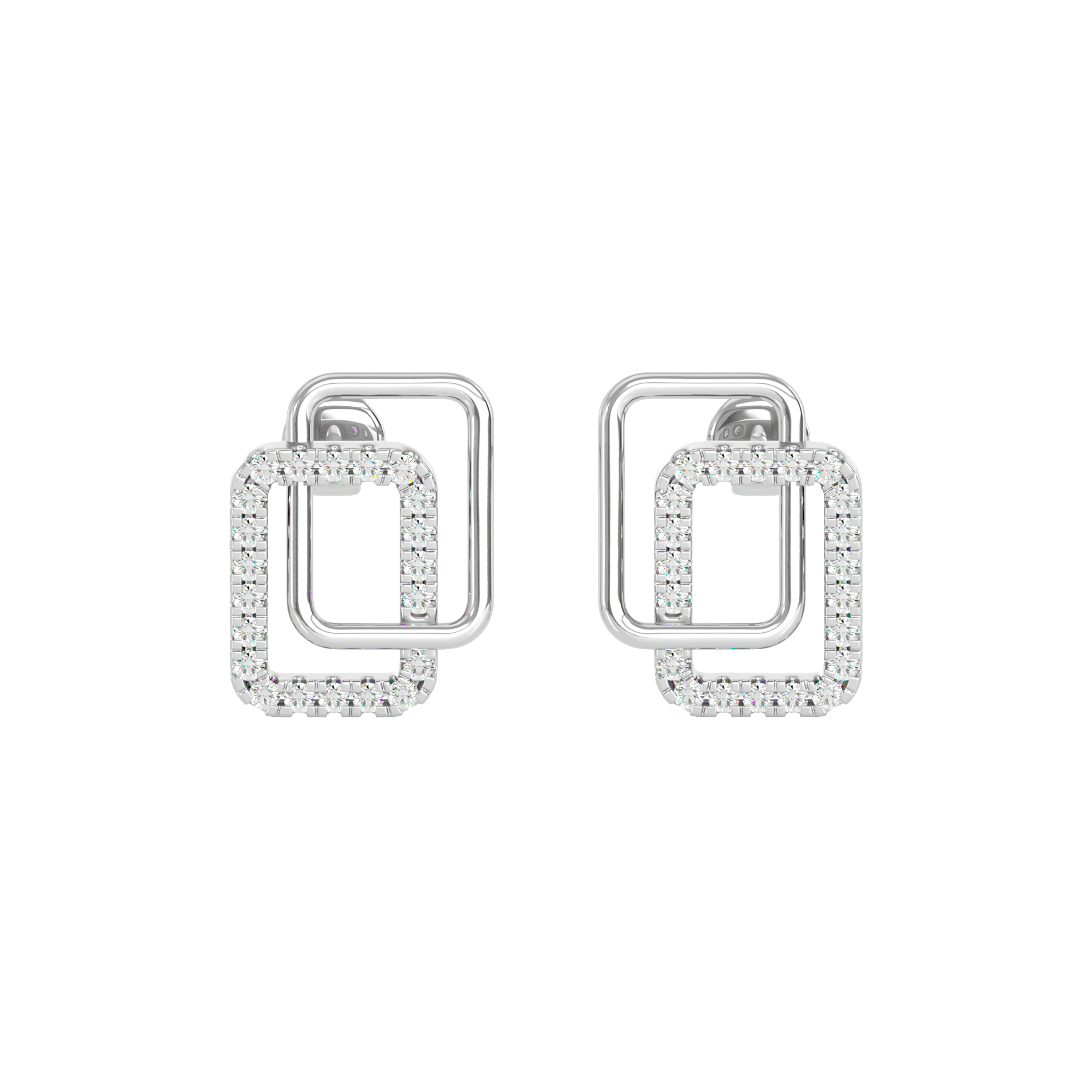 Dual Square Earrings