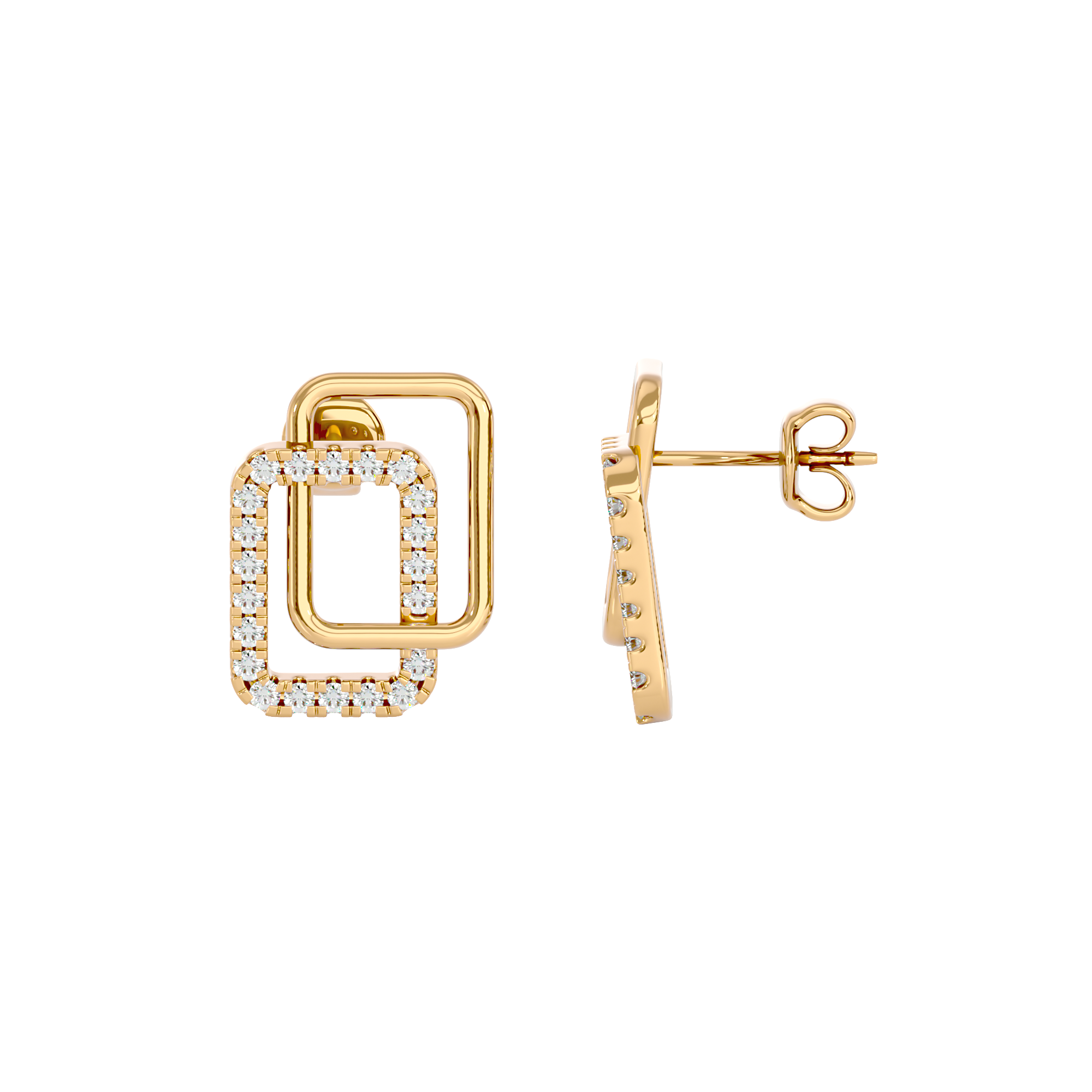 Dual Square Earrings