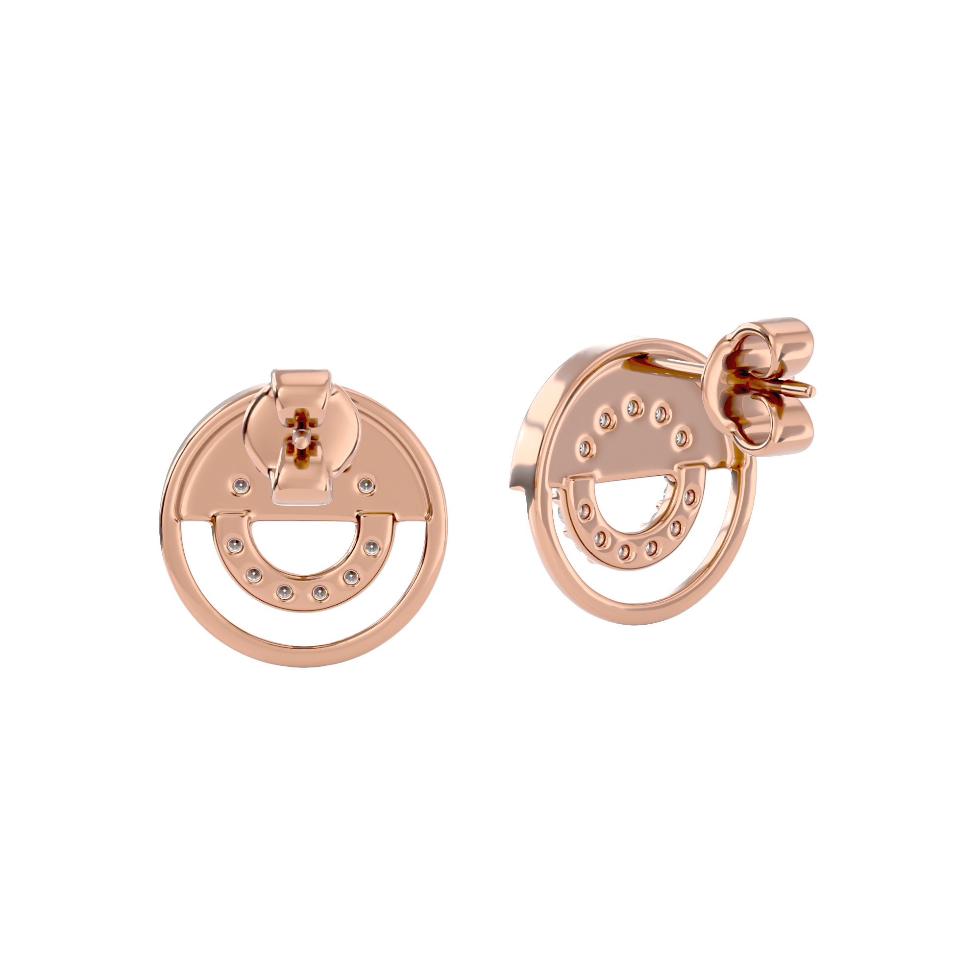 Split Circle Studs