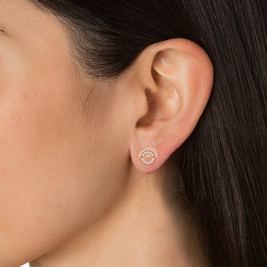 Split Circle Studs