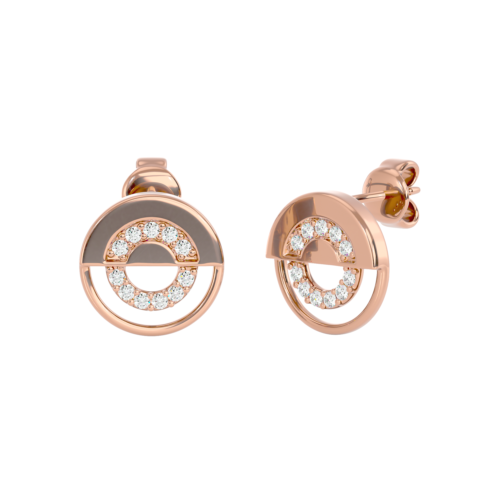 Split Circle Studs