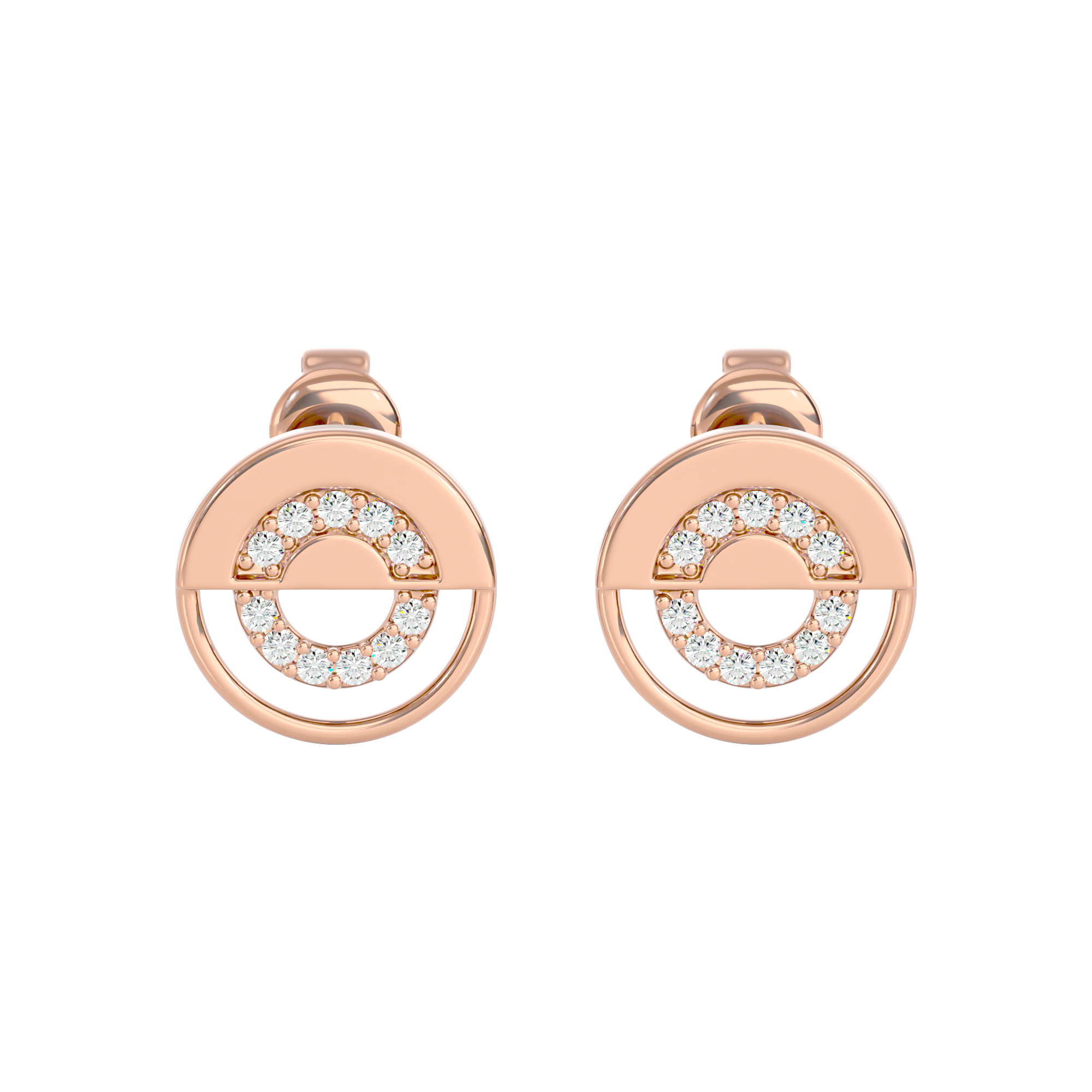 Split Circle Studs