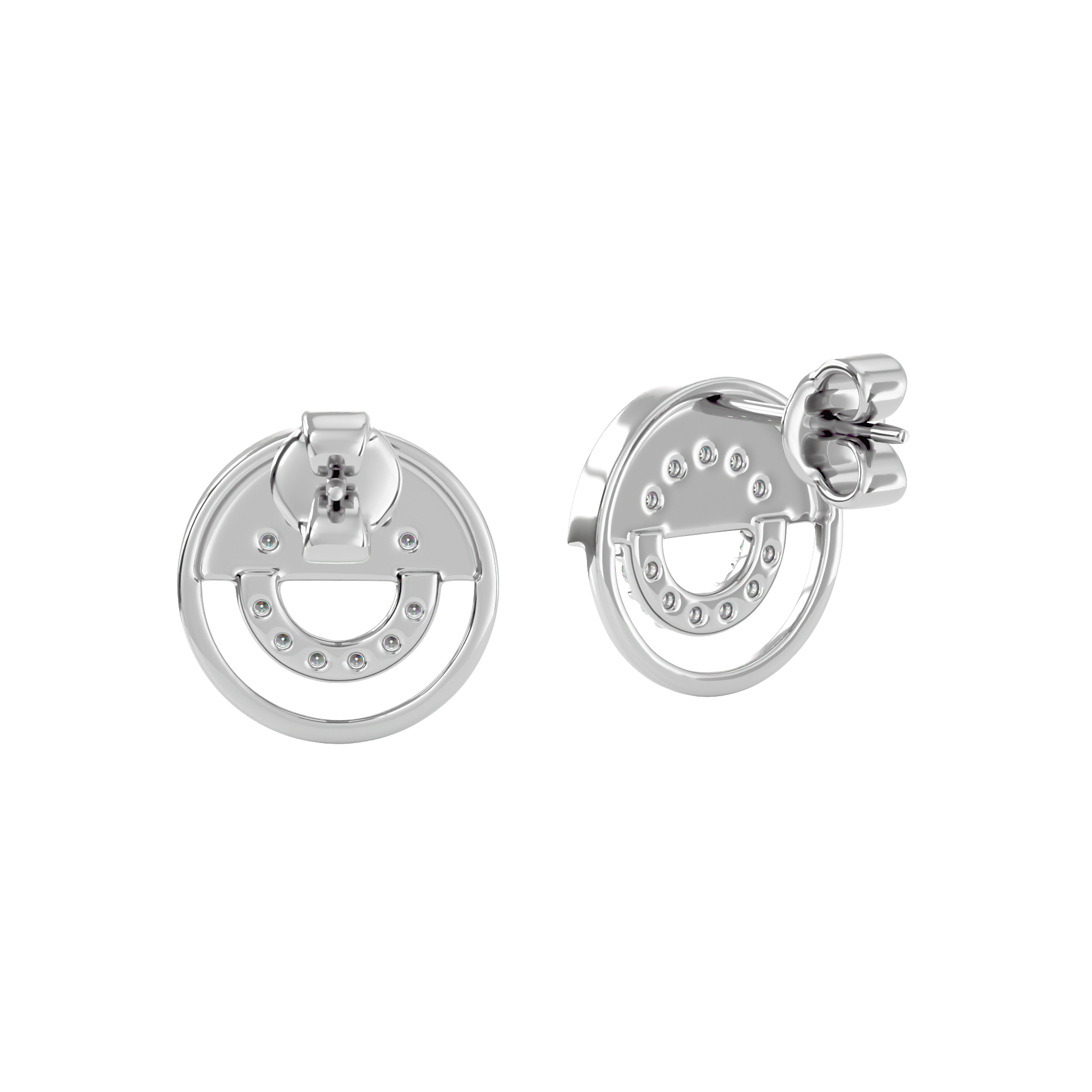 Split Circle Studs